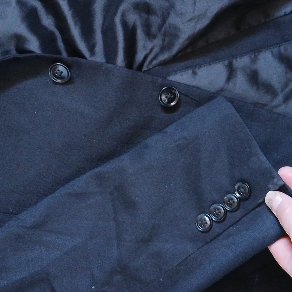 Calvin Klein Mens Slim fit Suit Jacket Blazer. Black - Picture 8 of 11